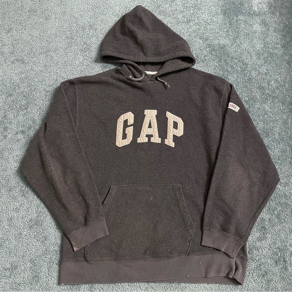 Vintage Gap Fleece Hoodie (distressed) - Picture 1 of 6